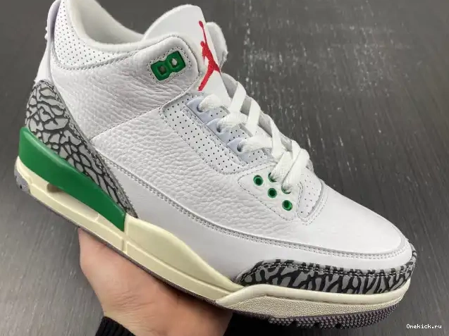 One Kick Jordan CK9246-136 Green 3 Lucky (W) Retro 0603